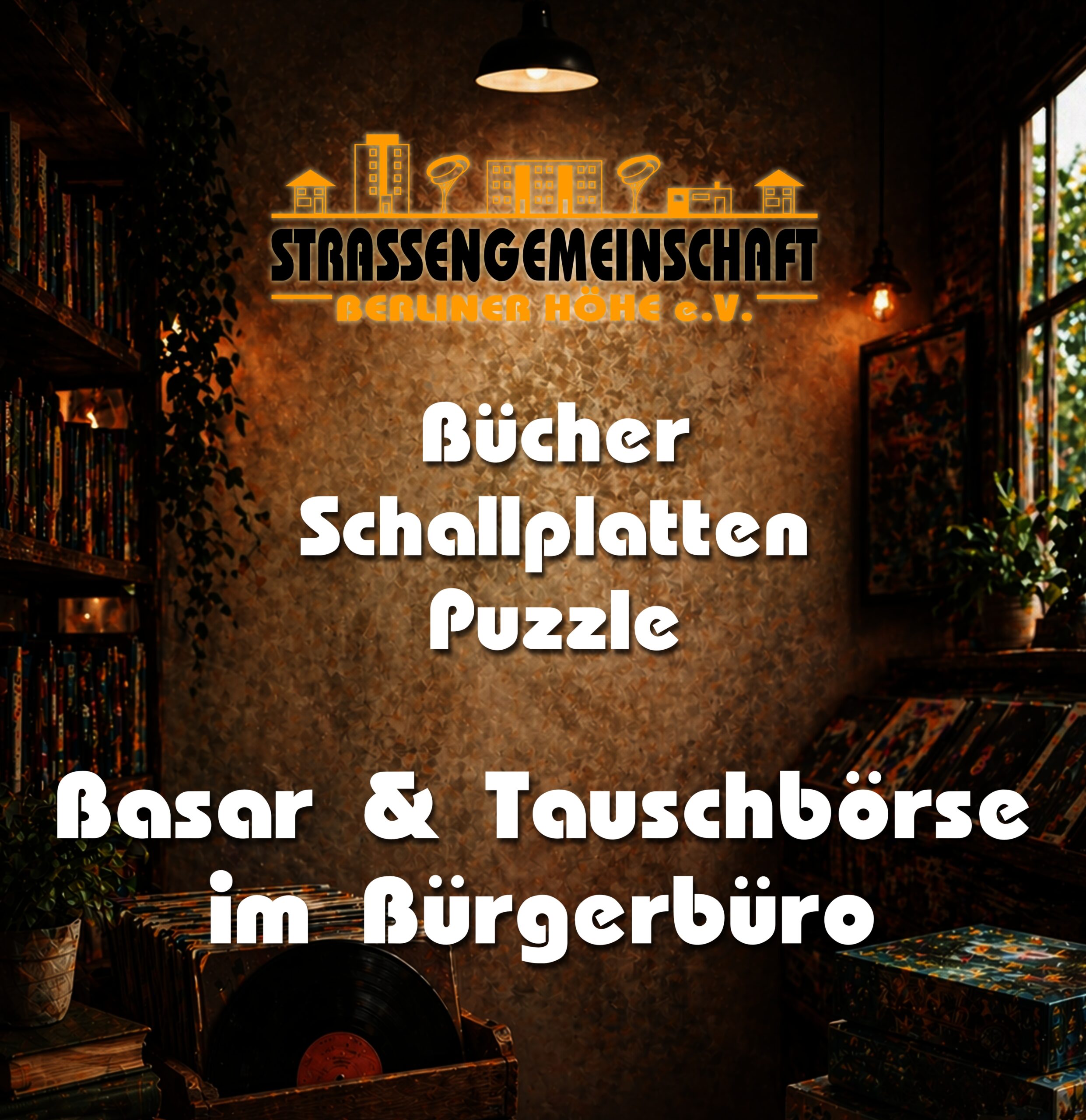 Bücher-/Schallplatten-/Puzzlebasar
